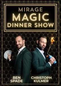 mirage magic dinner show banner