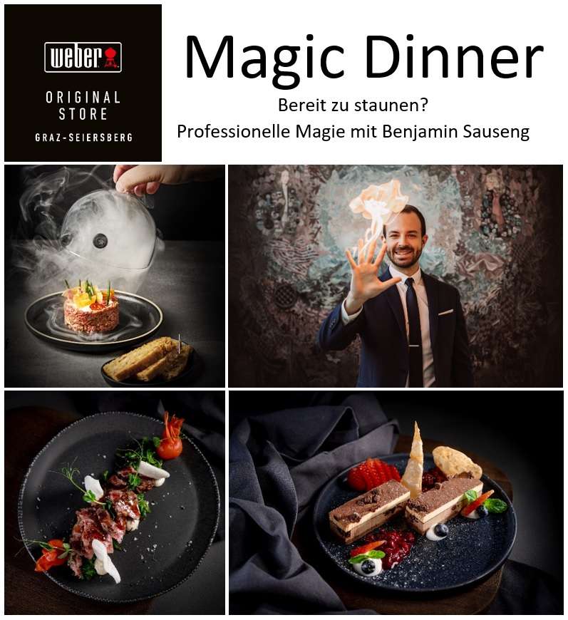 weber magic dinner graz | Zauberer BenSpade